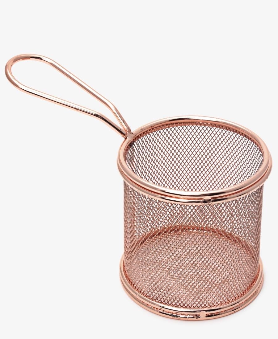 Round Chip Basket - Rose Gold