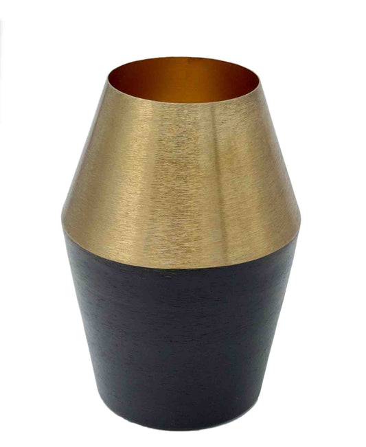 Urban Decor Vase 22cm - Black & Gold