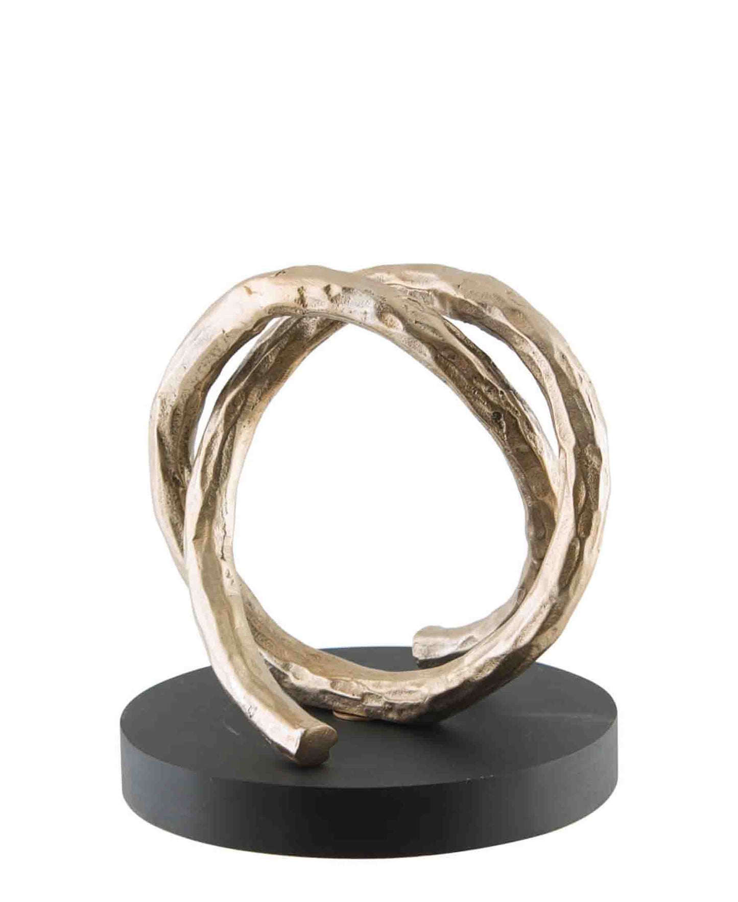 Urban Decor Circle 21CM Sculpture On Stand - Gold