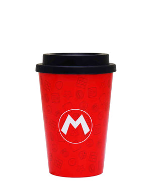 Super Mario 390ML Double Wall Travel Mug - Red