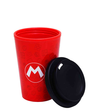 Super Mario 390ML Double Wall Travel Mug - Red