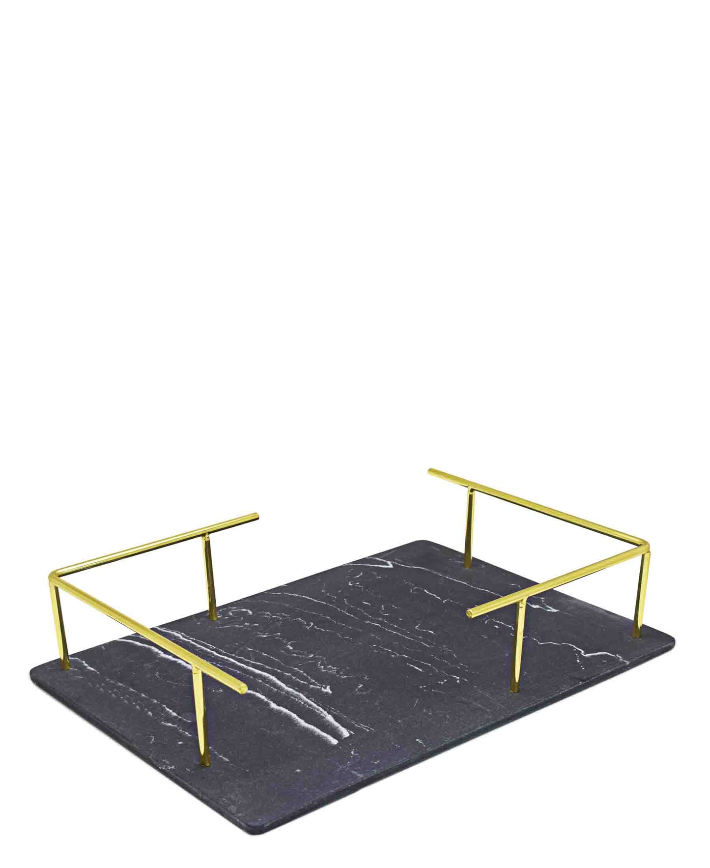 Urban Decor Resin Based Tray - Gold Handles