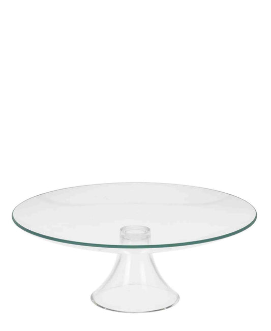Kitchen Life Glass Footed Cake Stand - Clear