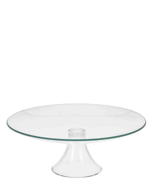 Excellent Houseware Glass Footed Cake Stand - Clear