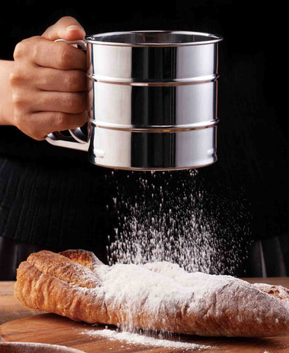 Kitchen Life Stainless Steel Flour Sifter - Silver