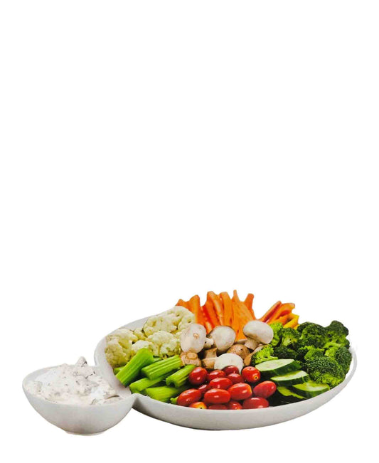 Home Classix Snack Platter 32x24x4.7cm - White