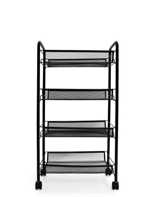 Fine Living Limber 4 Layer Trolley - Black