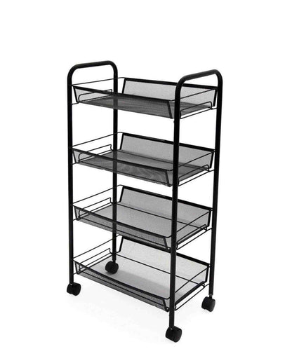 Fine Living Limber 4 Layer Trolley - Black