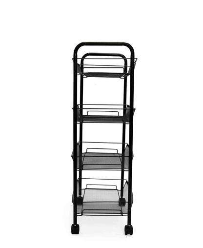 Fine Living Limber 4 Layer Trolley - Black