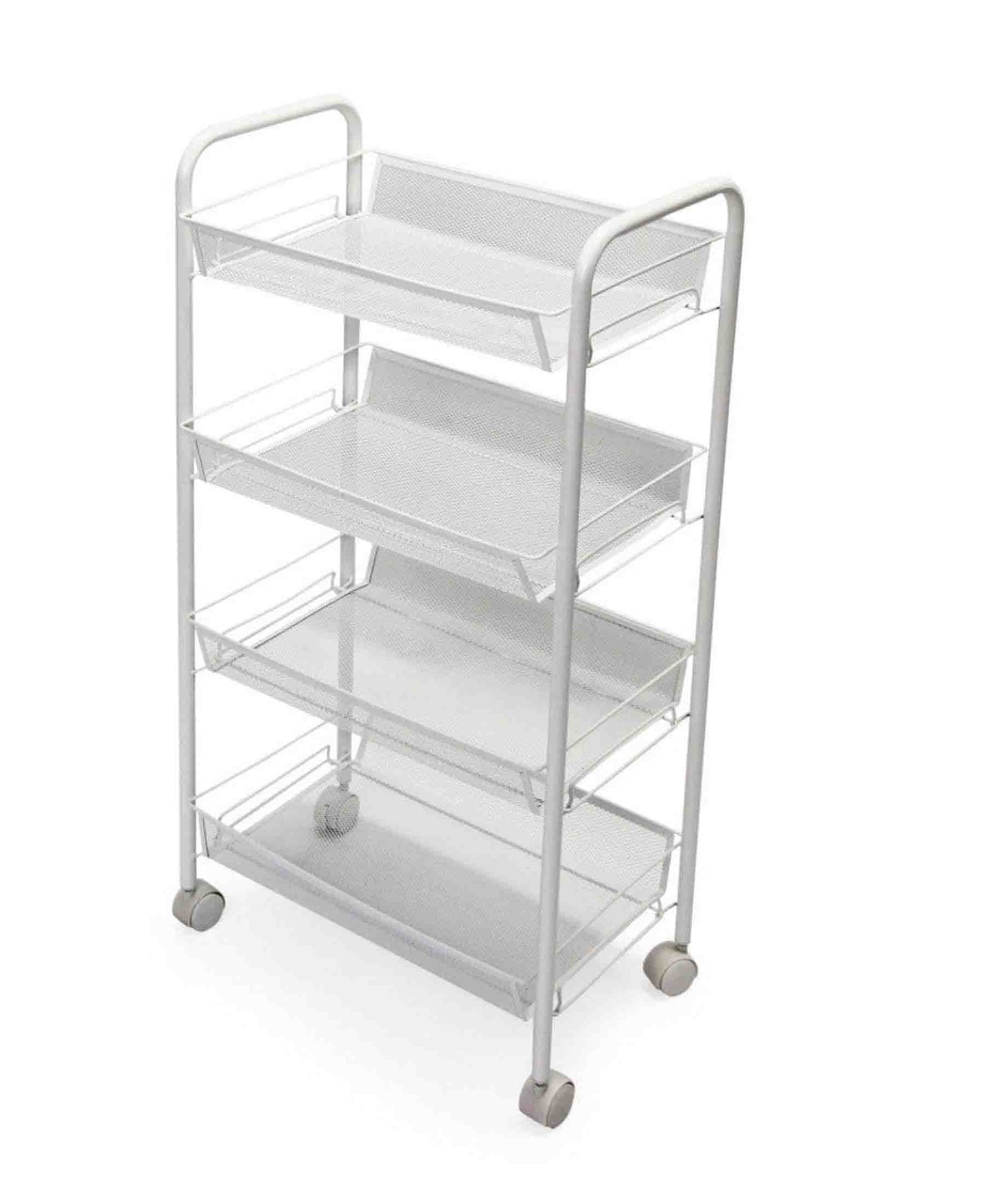 Fine Living Limber 4 Layer Trolley - White