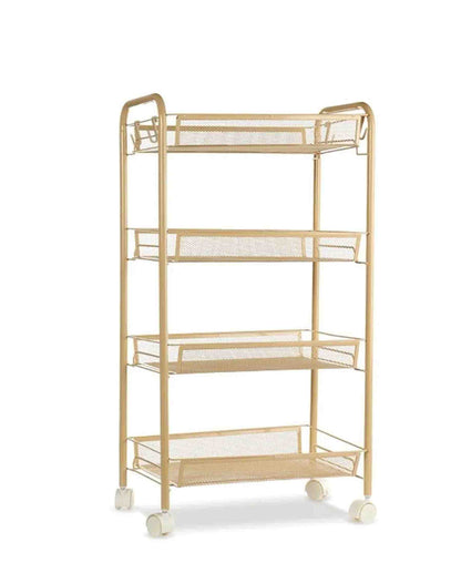 Fine Living Limber 4 Layer Trolley - Gold