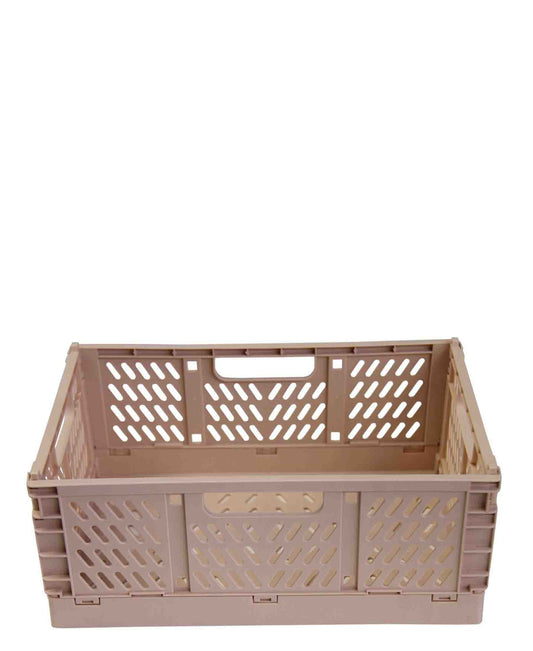 Fine Living Large Folding Crate - Pink