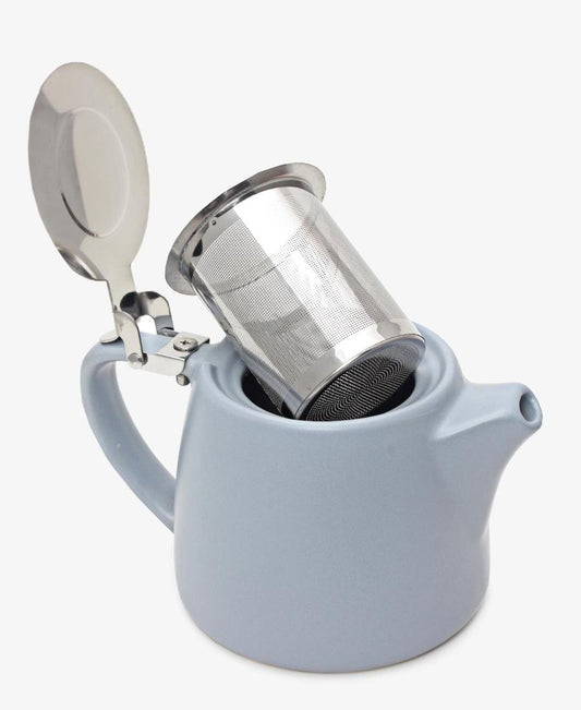 Stoneware Stackable Teapot Infuser - Grey