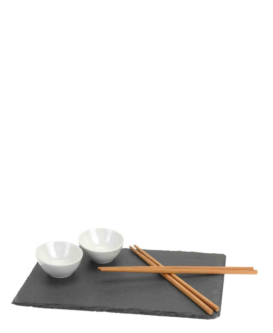 Excellent Houseware 7 Piece Sushi Set - Black