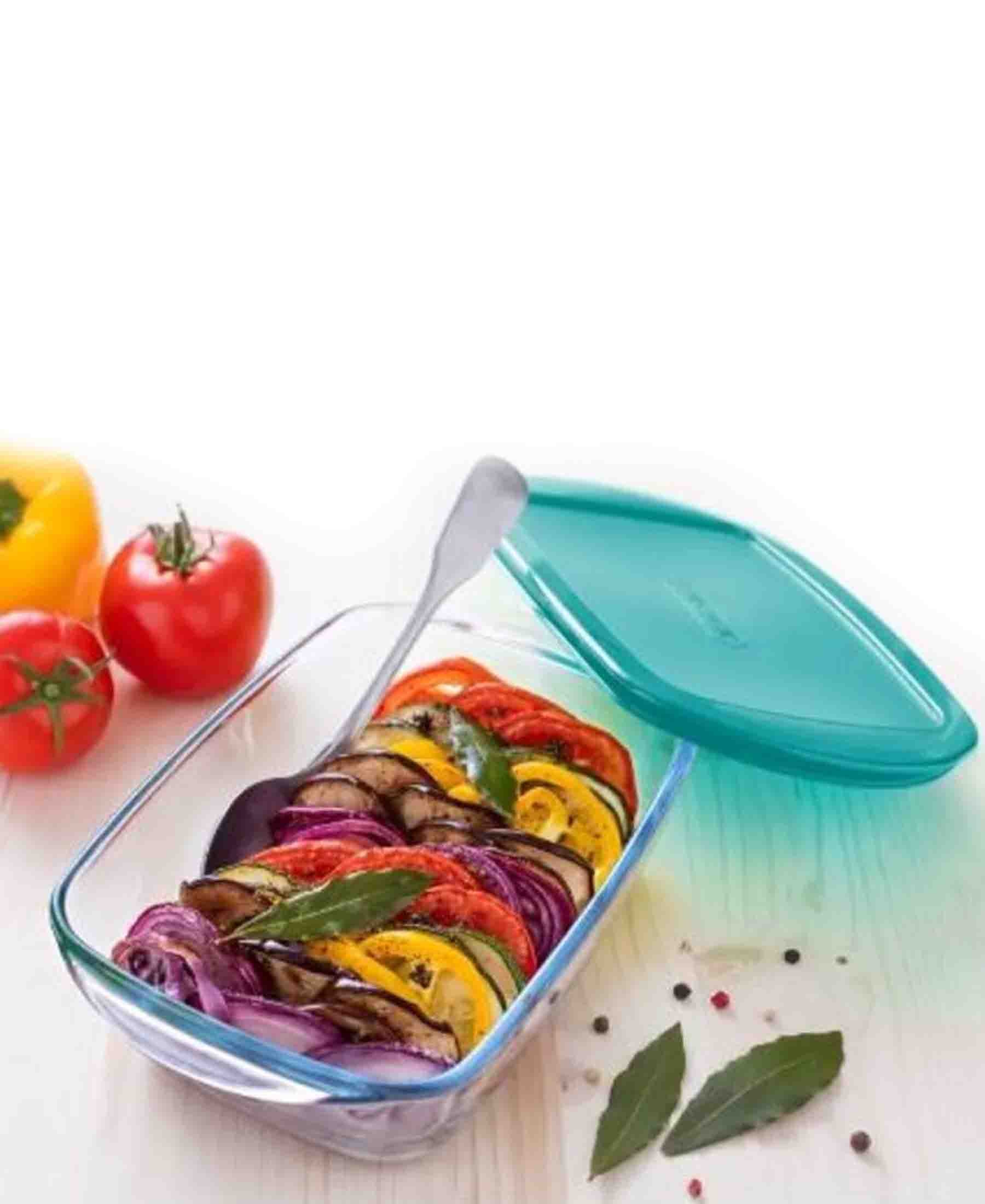 Pyrex Cook & Store 1,1Lt Rectangular Dish With Lid - Clear – The Culinarium