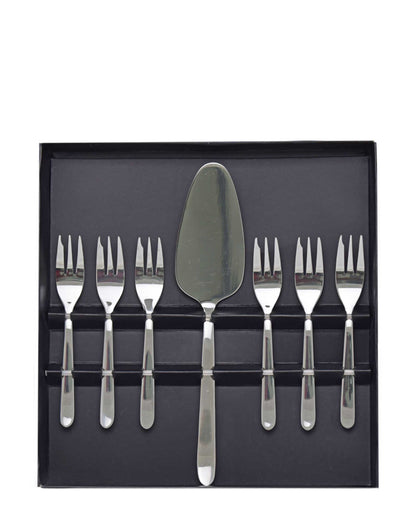 Kitchen Life Cutlery Cake 7 Piece Set - Silver