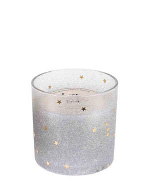 Home & Styling 10cm Christmas Deco Candle - Silver
