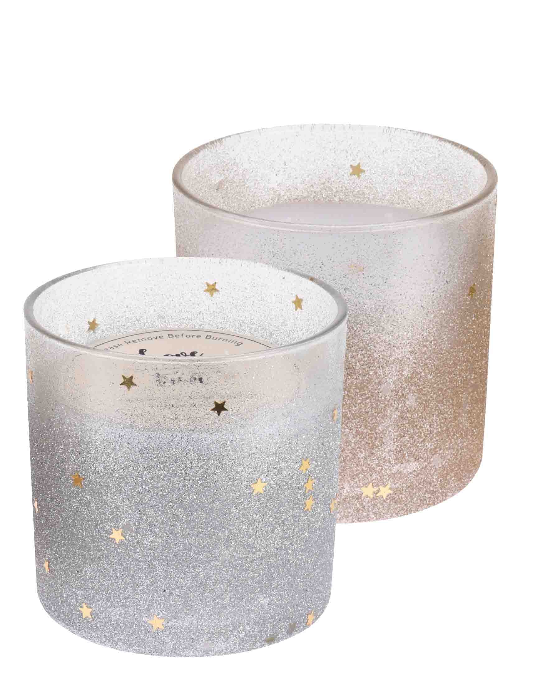 Home & Styling 10cm Christmas Deco Candle - Silver