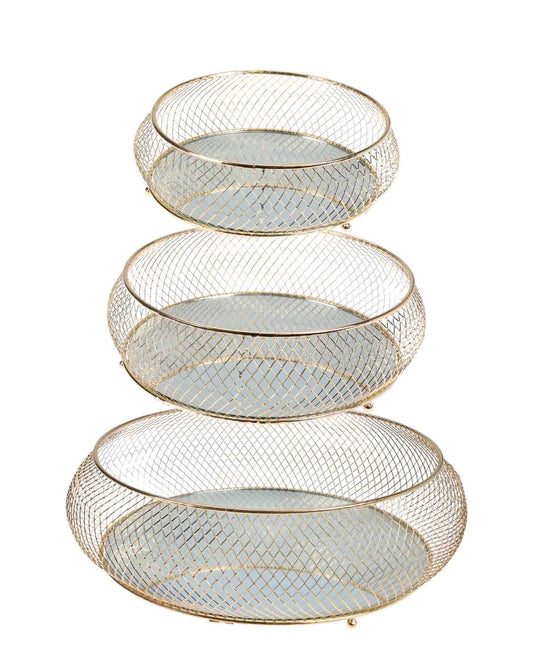 Home & Styling 3 Piece Candle Set - Gold