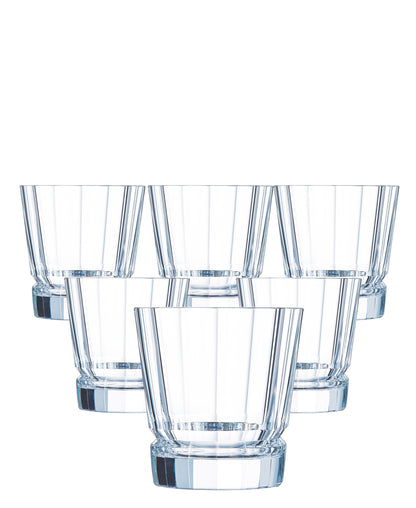 Cristal D'Arques Macassar 380ml Tumbler 6 Piece - Clear