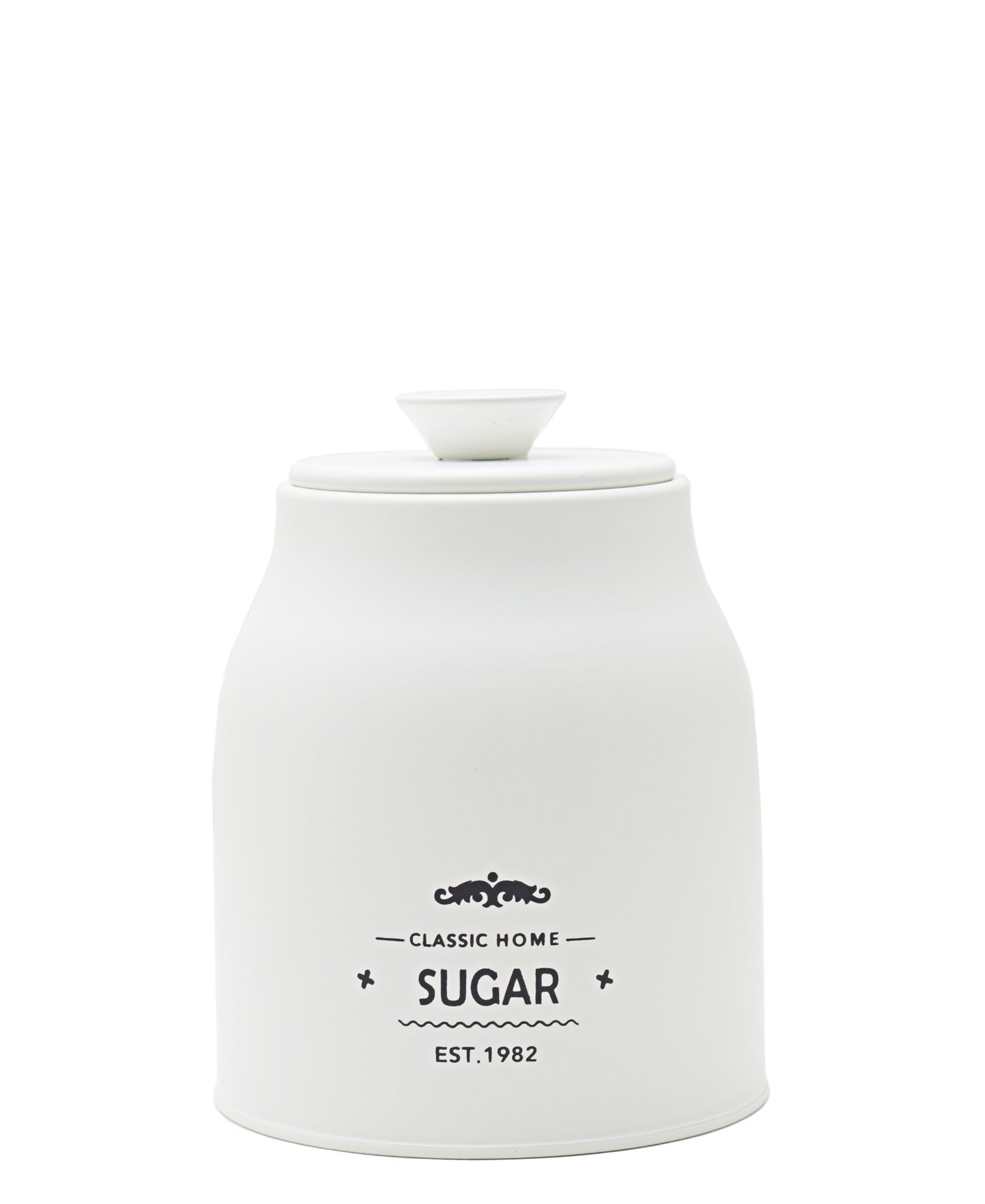 Aqua Iron White Sugar Canister - White