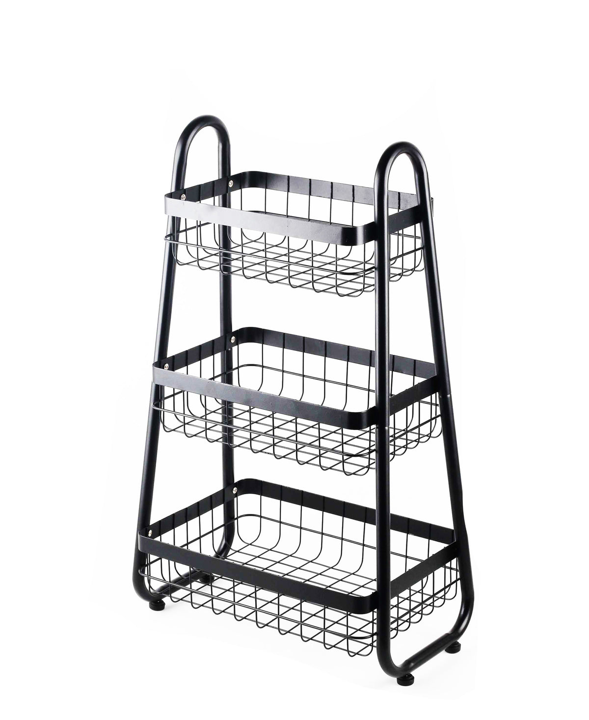 Aqua French 3 Tier Vegetable Rack Black The Culinarium