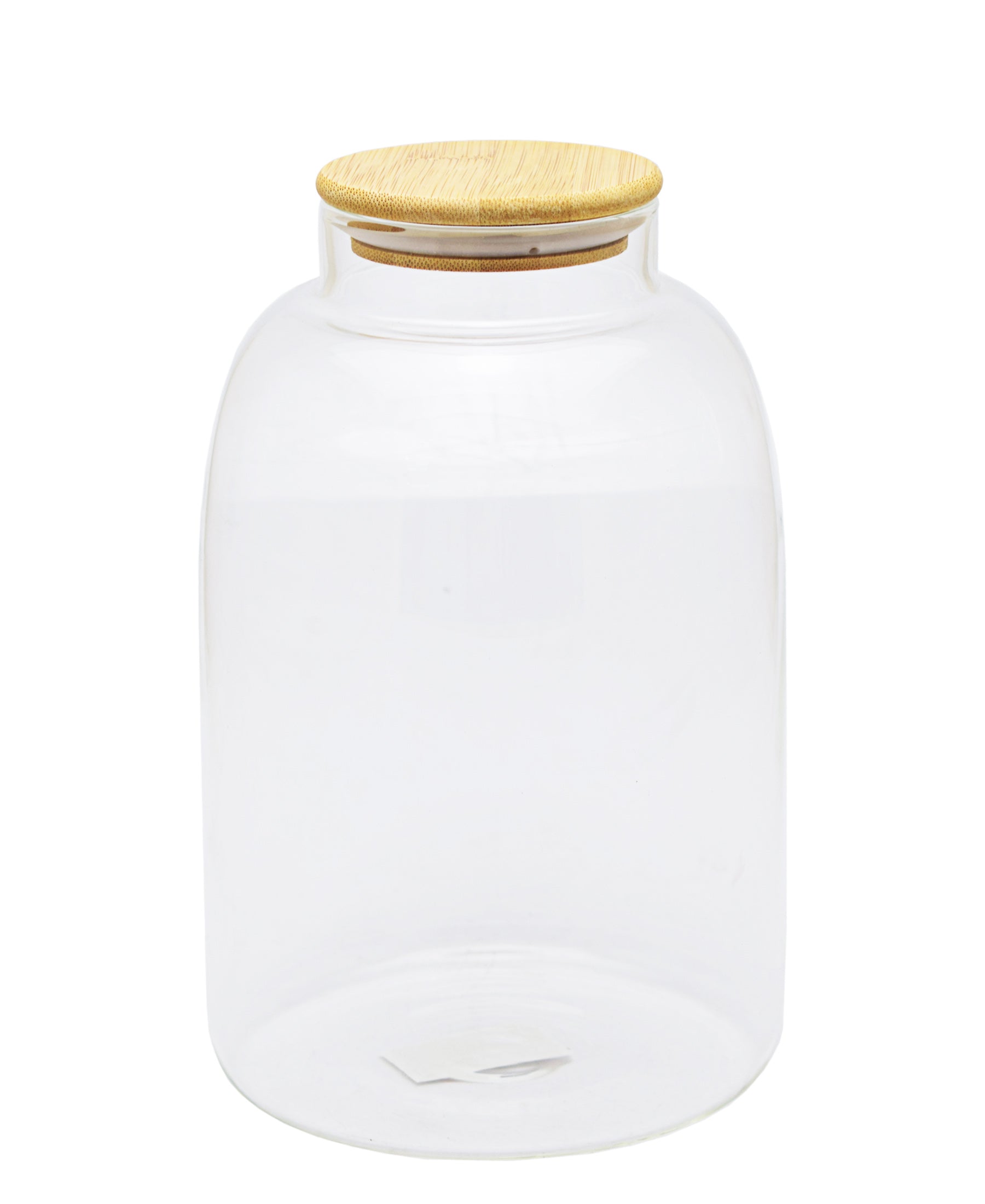 Borosilicate Canister 6L With Bamboo Lid - Large
