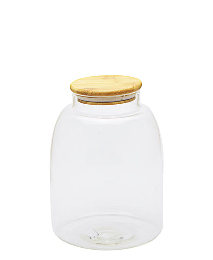 Borosilicate Canister With Bamboo Lid - Medium