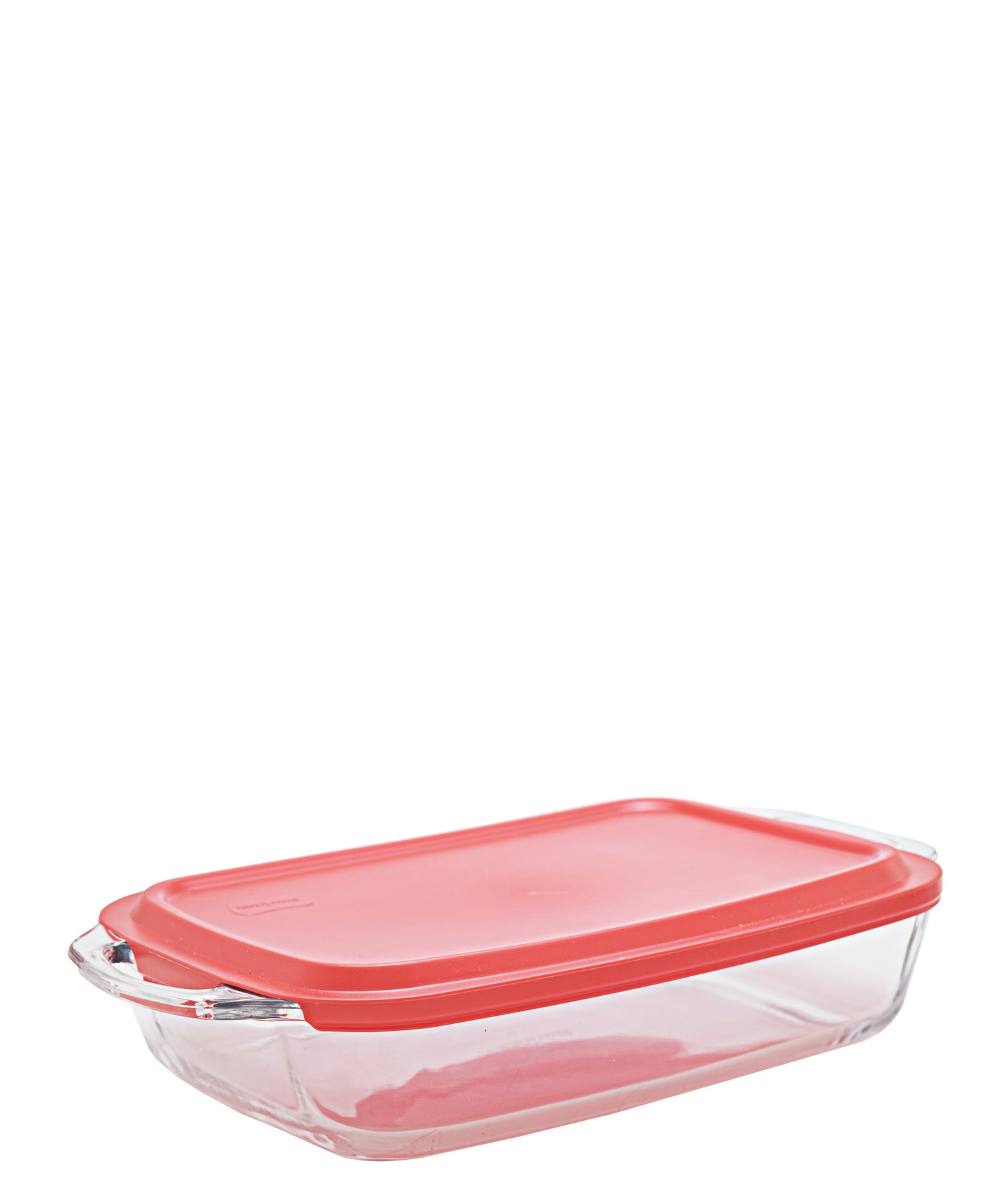 Marinex Seletta Roaster With Handles 37.1cm - Transparent With Red Lid