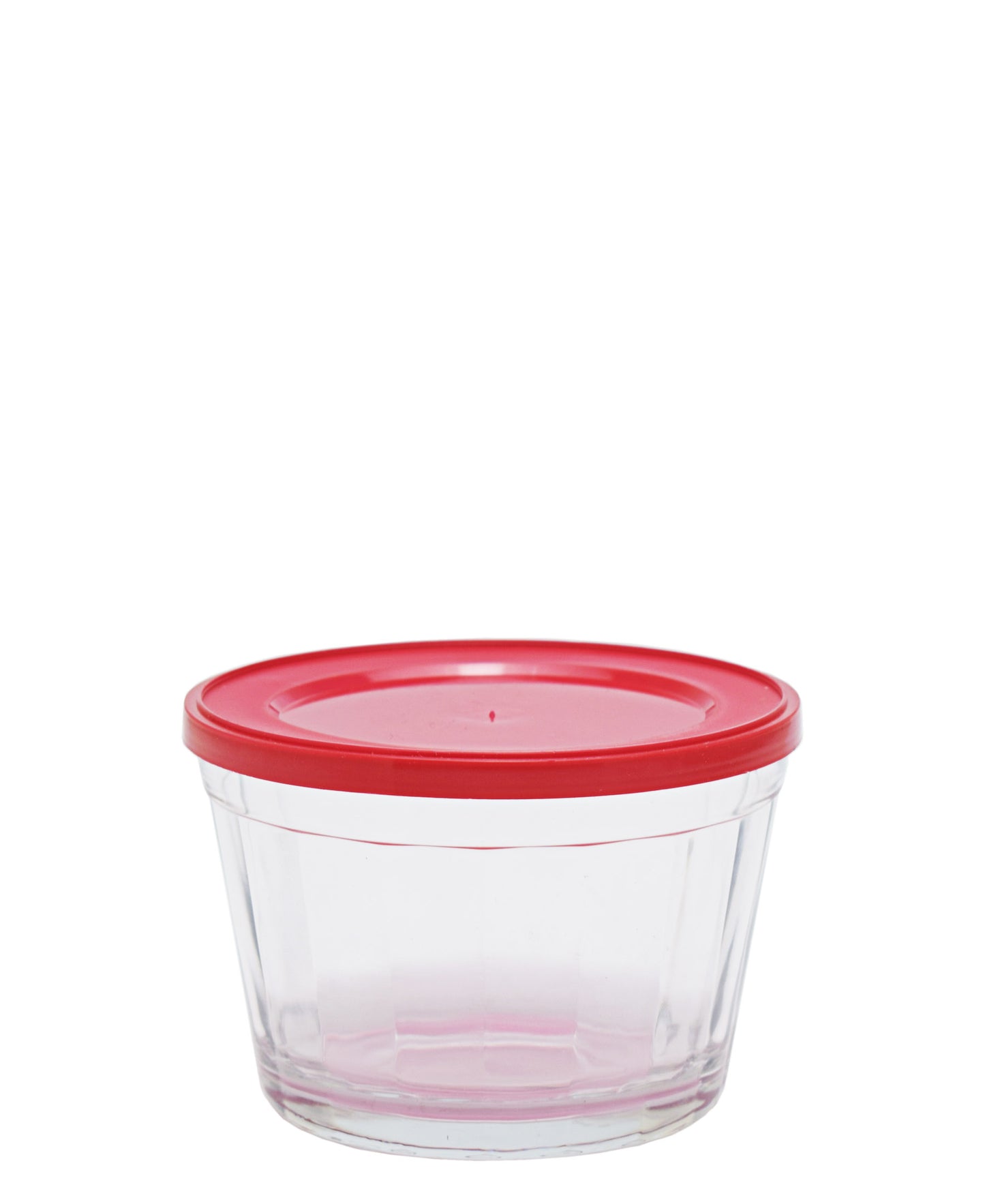 American 350ml Cup Bowl With Plastic Lid - Red