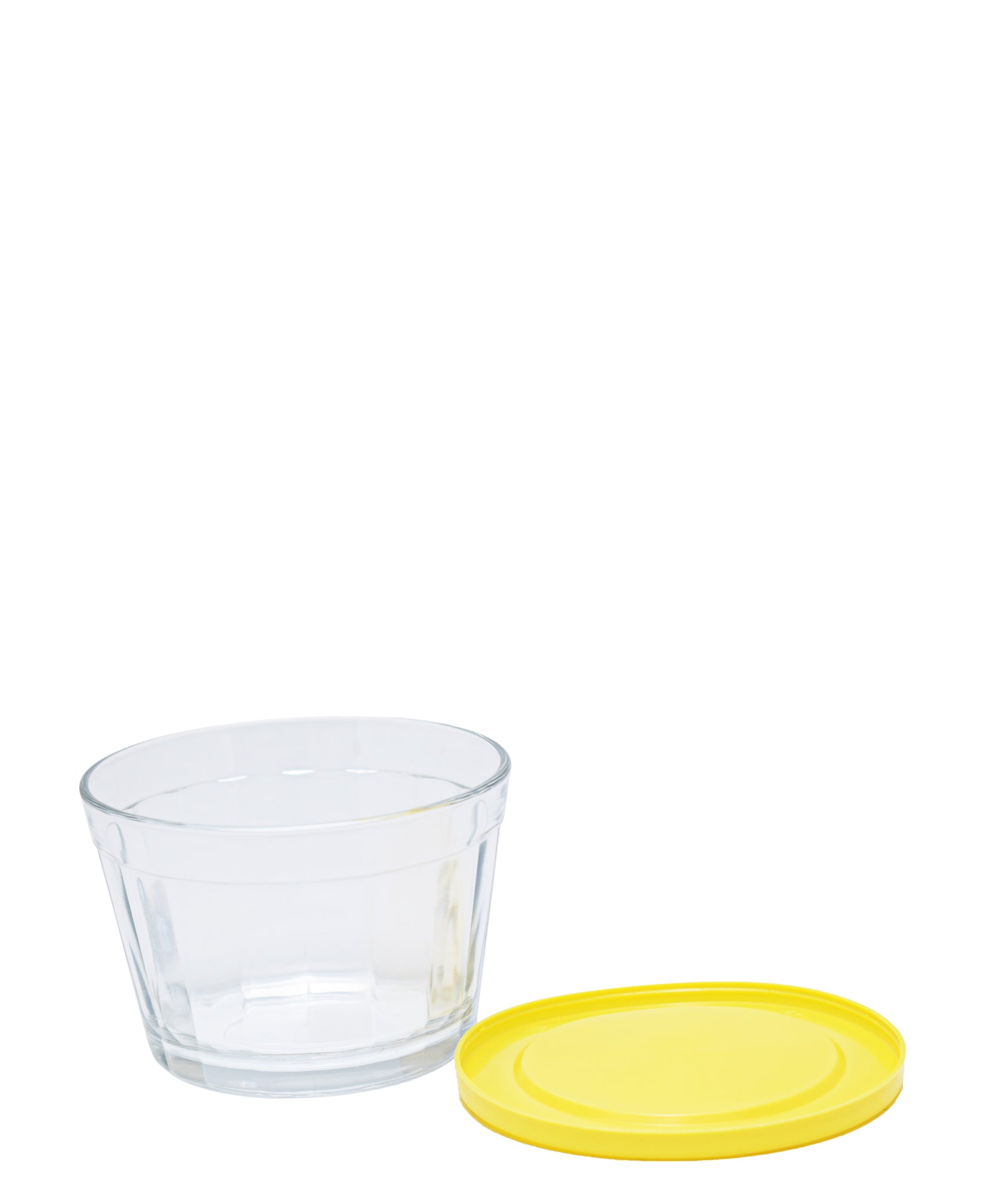American Cup Bowl With Plastic Lid - Yellow