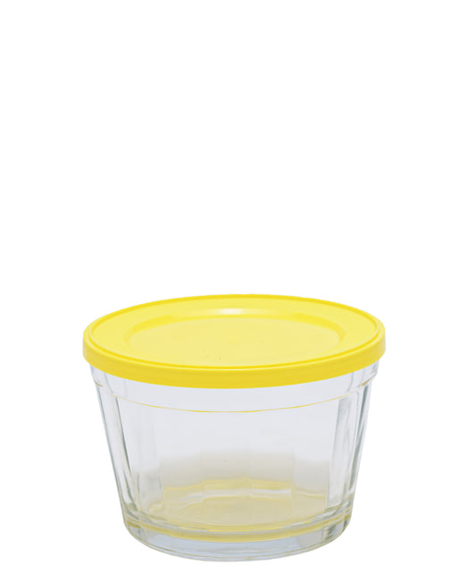 American 600ml Cup Bowl with Plastic Lid - Yellow