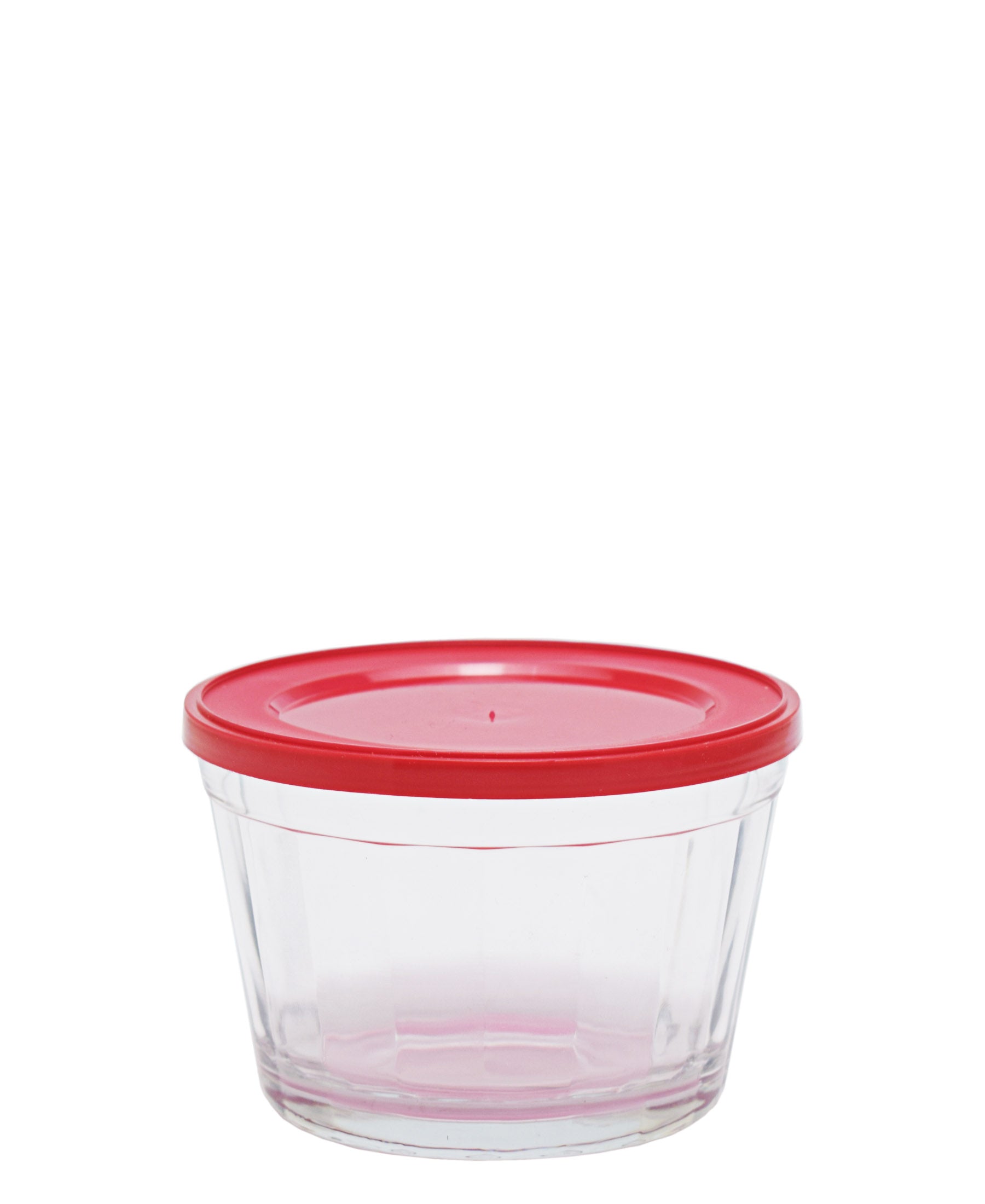 American 600ml Cup Bowl with Plastic Lid - Red