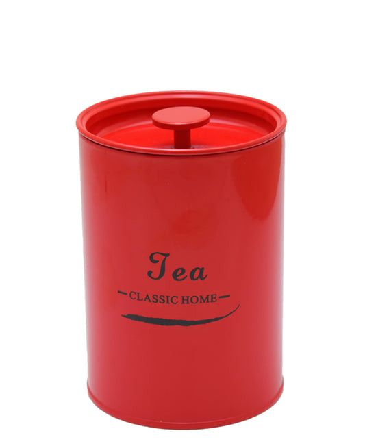 Retro Tea Canister - Red