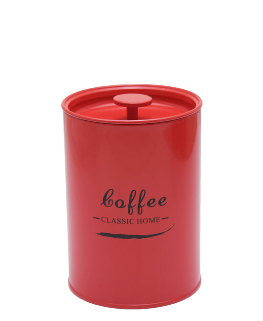 Retro Coffee Canister - Red