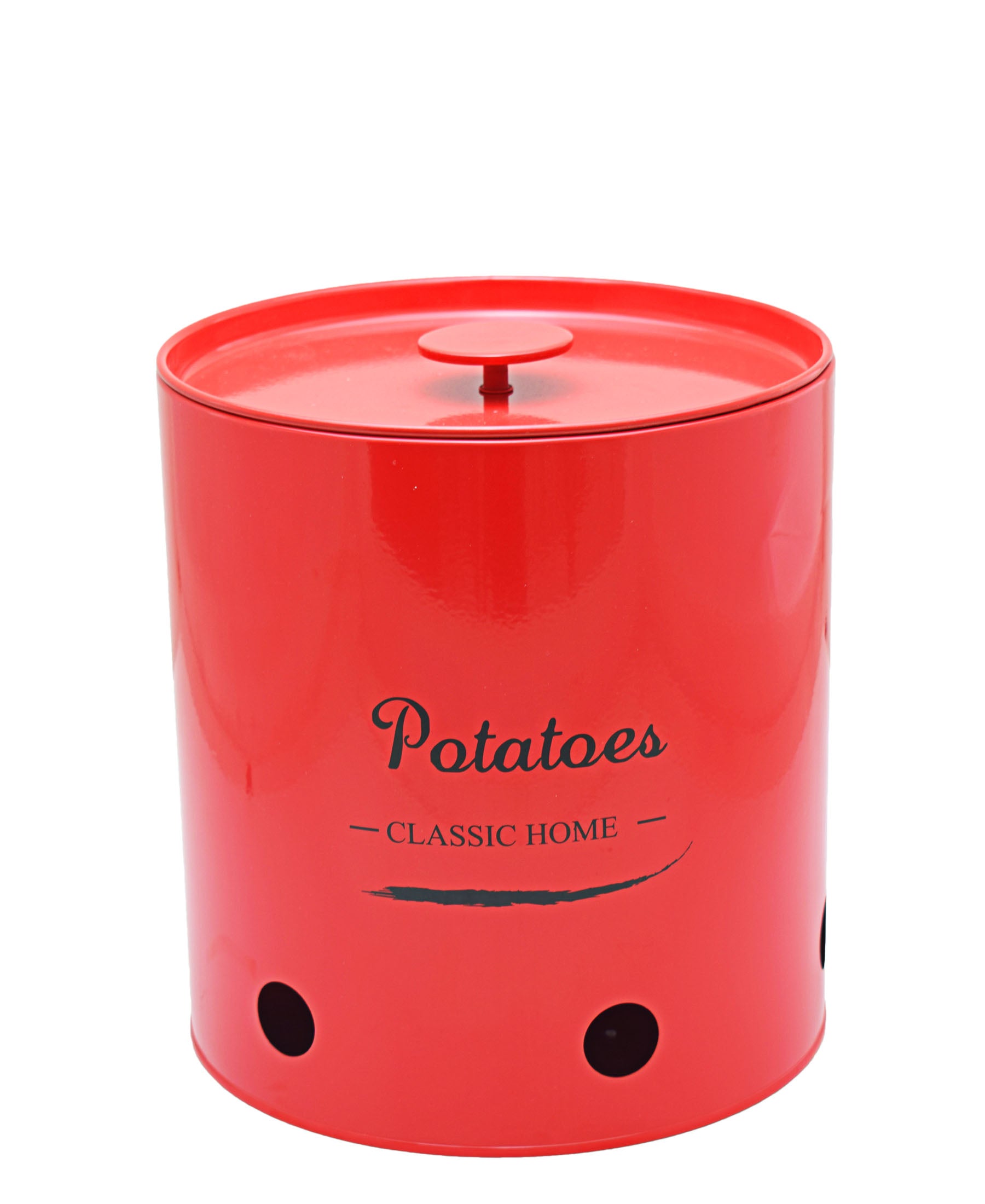 Retro Potato Storage Box - Red