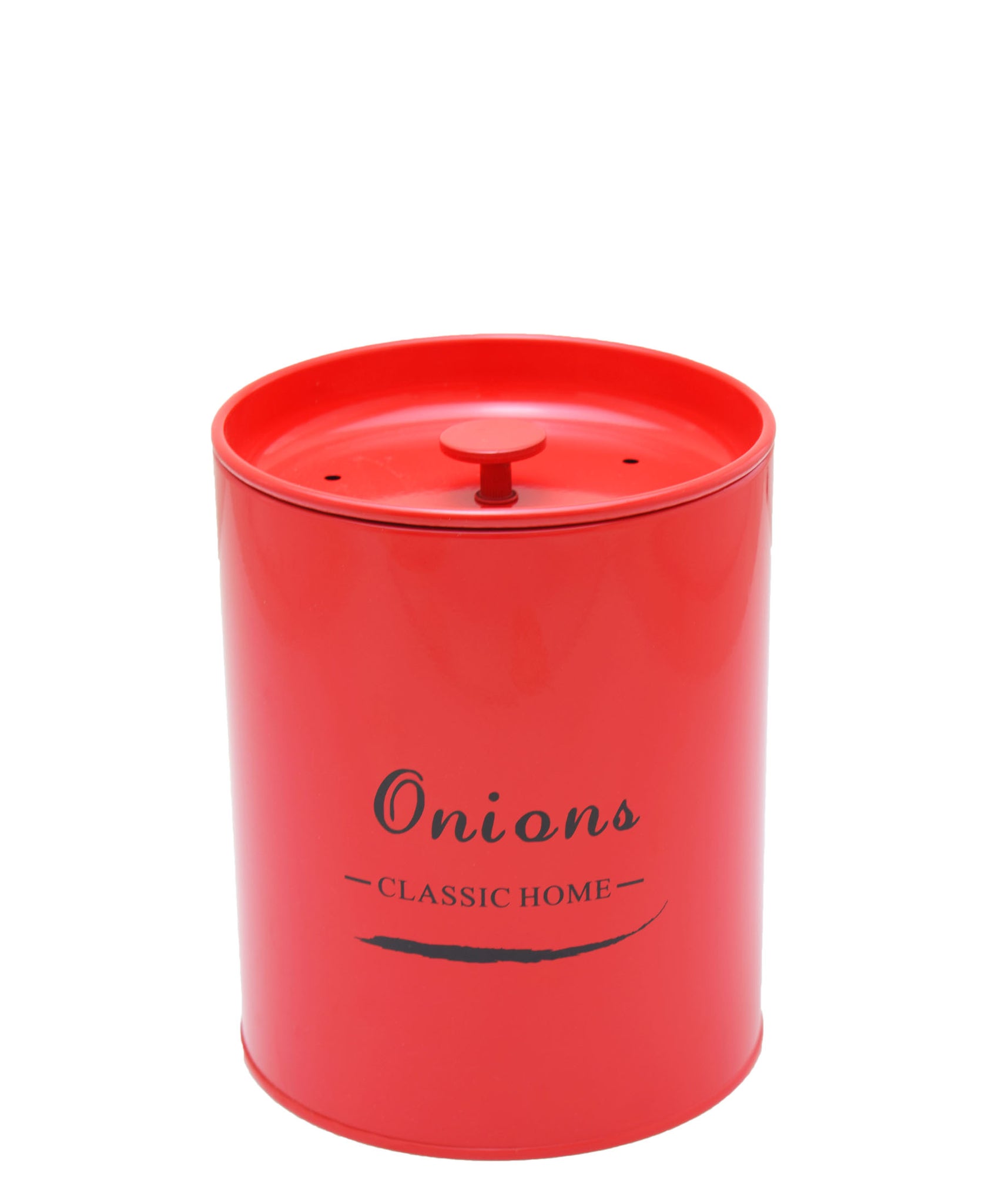 Retro Onion Storage Box - Red