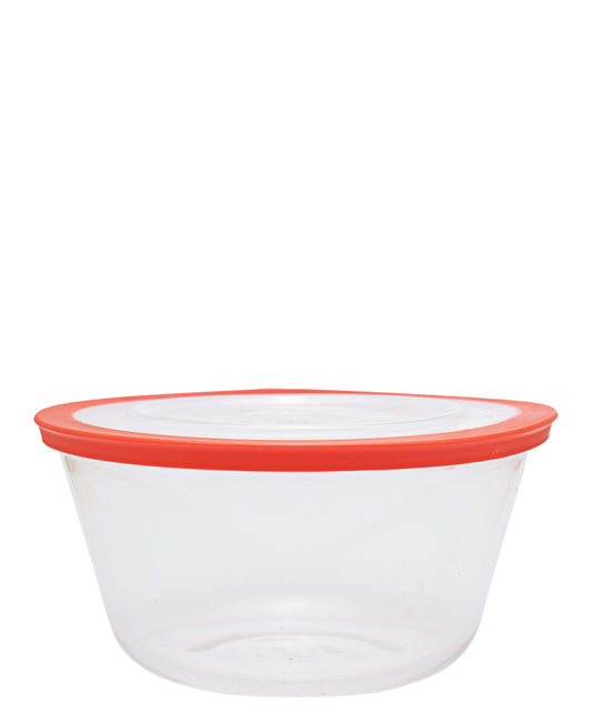 Marinex Bowl Round With Plastic Lid 2.4LT - Red