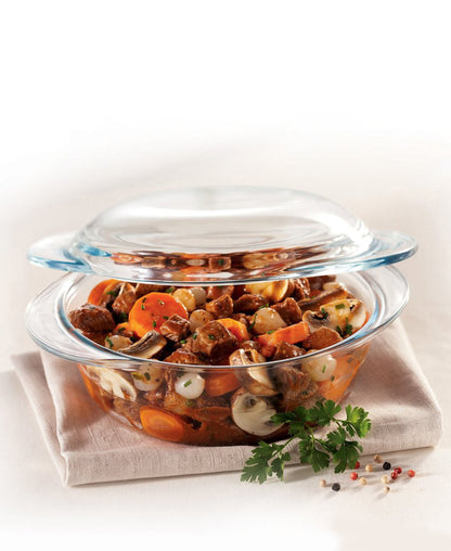 Marinex Small Round Casserole 1LT - Clear