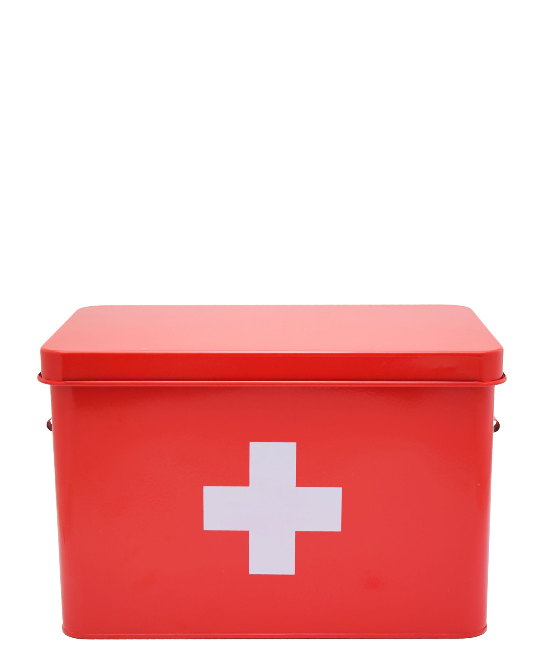 Retro Medicine Storage Box - Red