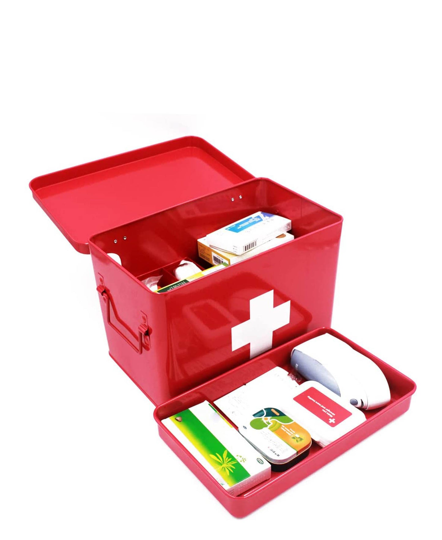 Retro Medicine Storage Box - Red