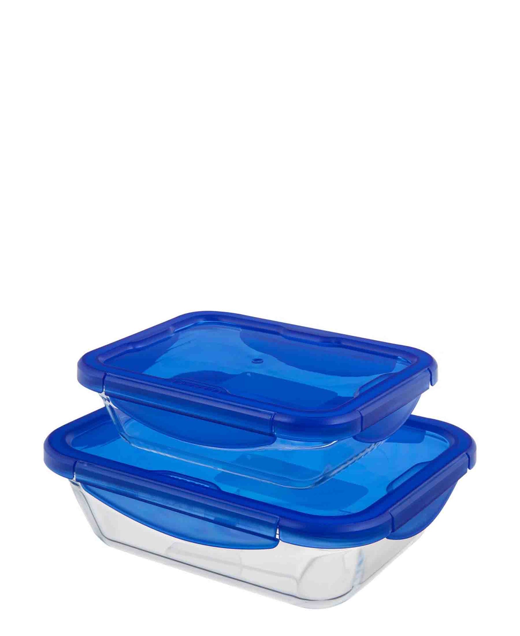 Pyrex Cook & Go Rect Medium Roaster With Lock-Lid  - Clear