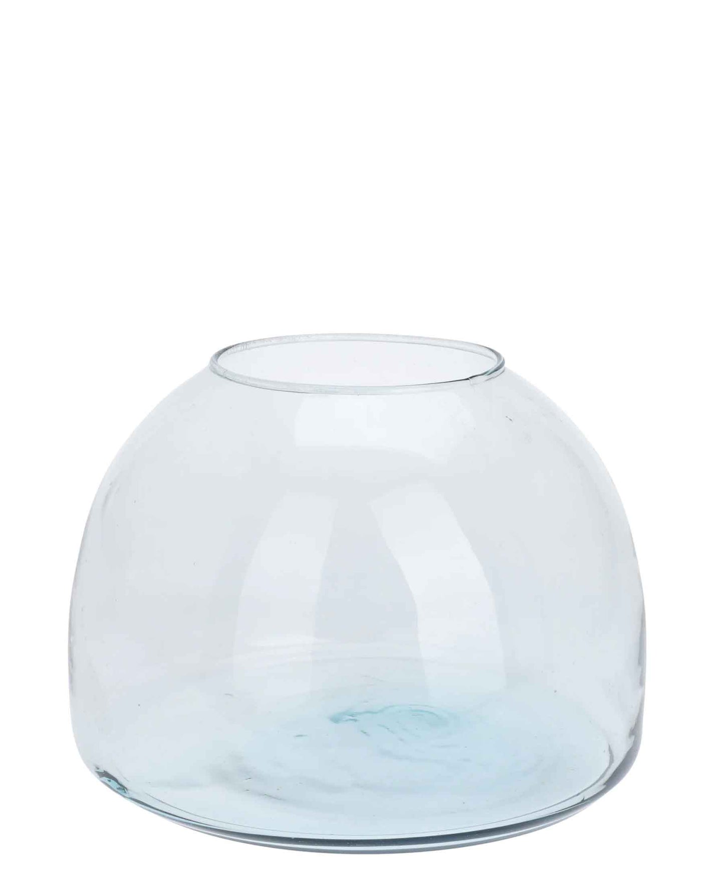 Urban Decor Translucent 30CM Recycled Glass Vase - Clear/Transparent