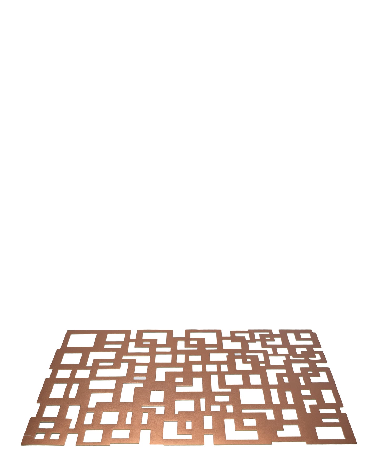 Kitchen Life Rectangular Cutout Placemat - Rose Gold