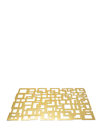 Kitchen Life Rectangular Cutout Placemat - Gold