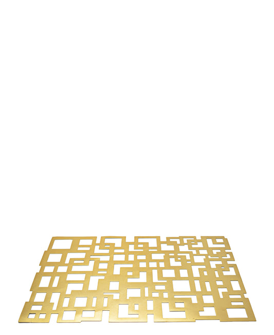 Kitchen Life Rectangular Cutout Placemat - Gold