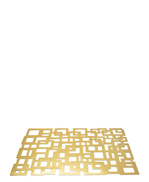 Kitchen Life Rectangular Cutout Placemat - Gold