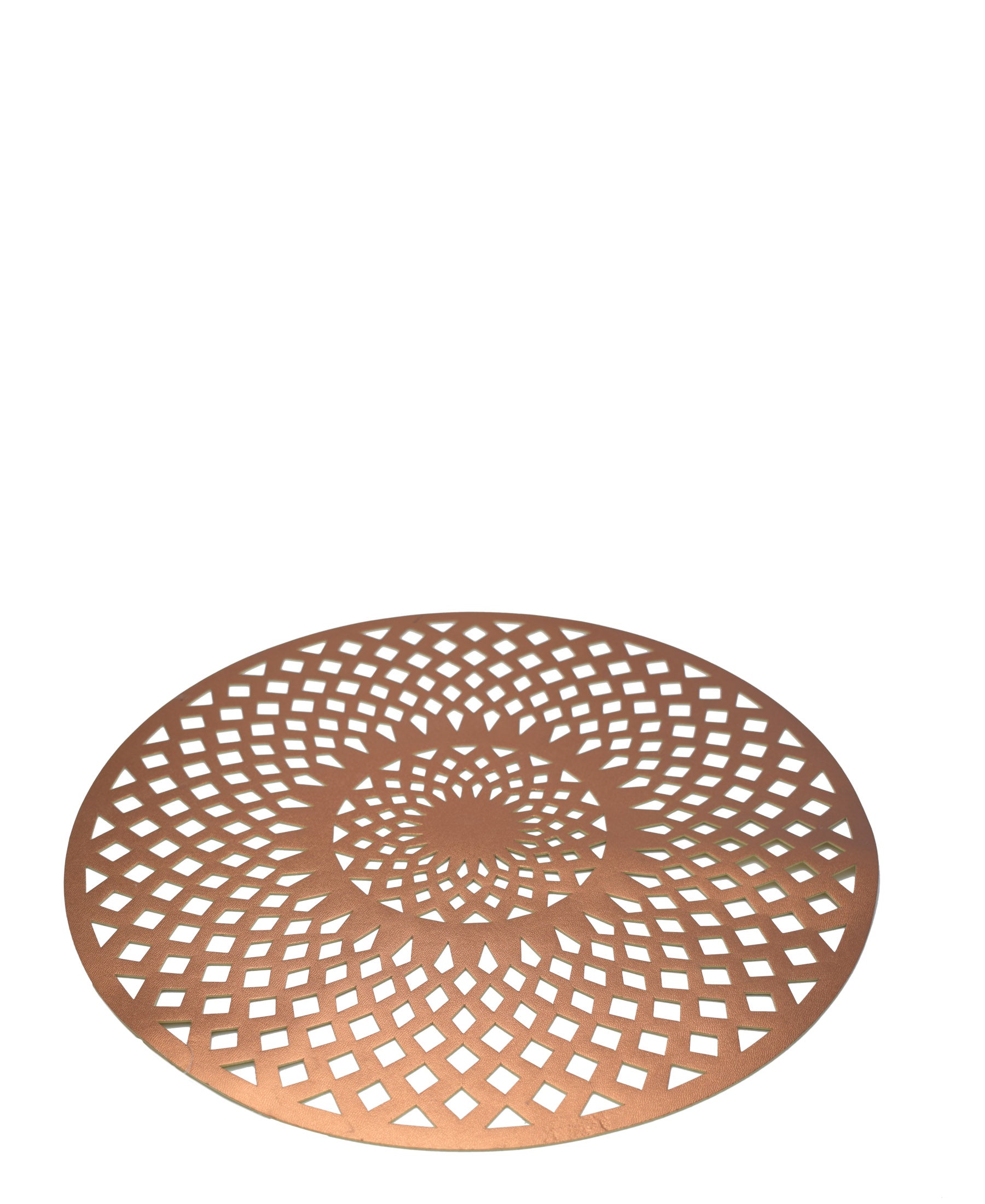 Kitchen Life Round Cutout Placemat - Rose Gold