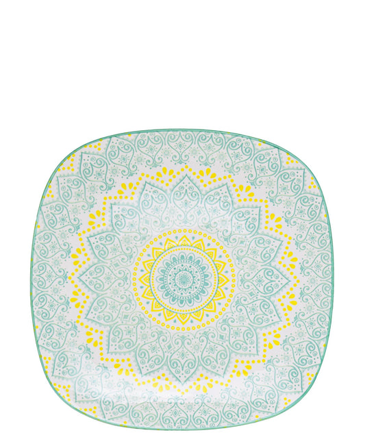 Shanghai Dinner Plate 10.5cm - Green & Yellow