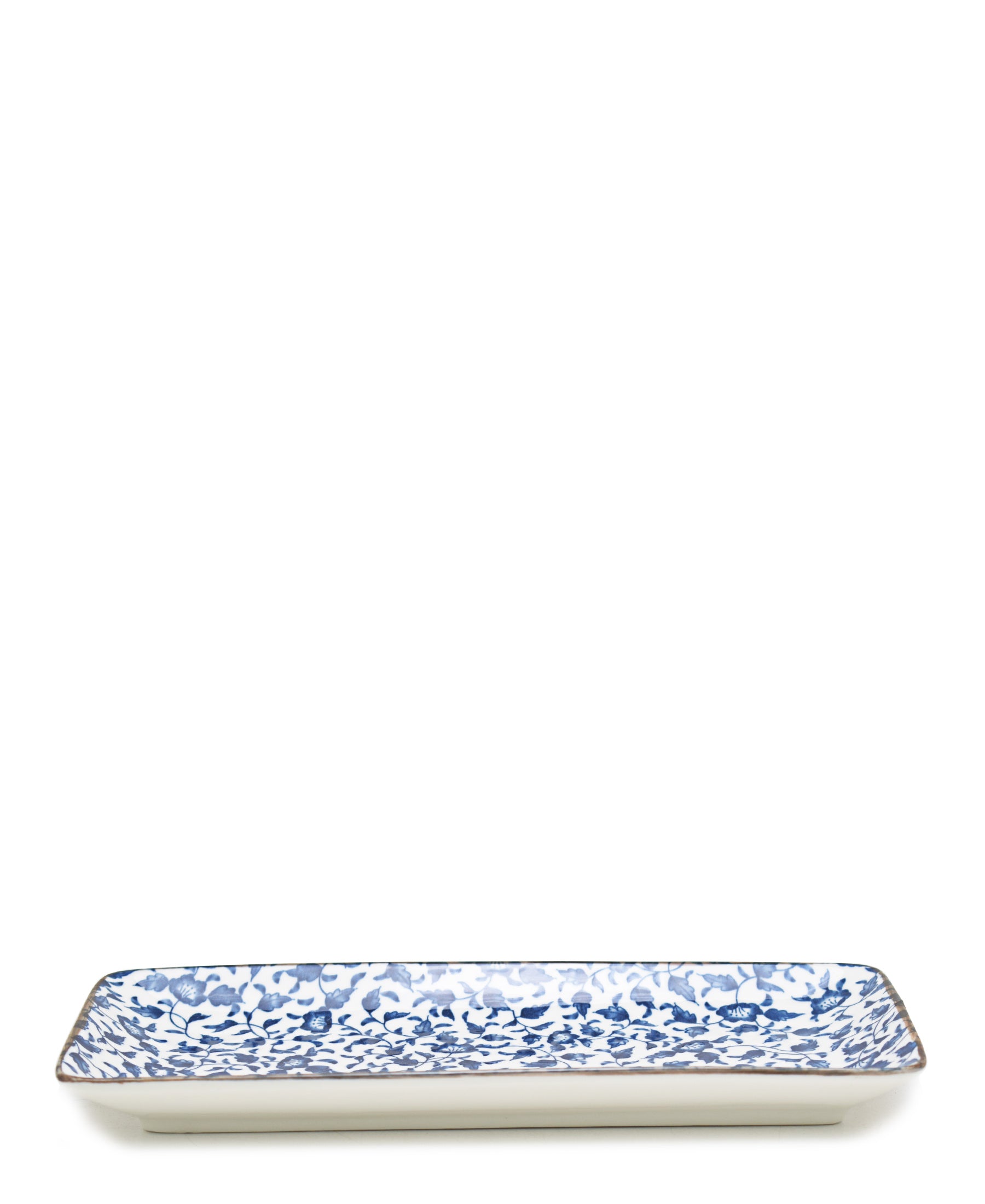 Shanghai Plate 10cm - White & Blue